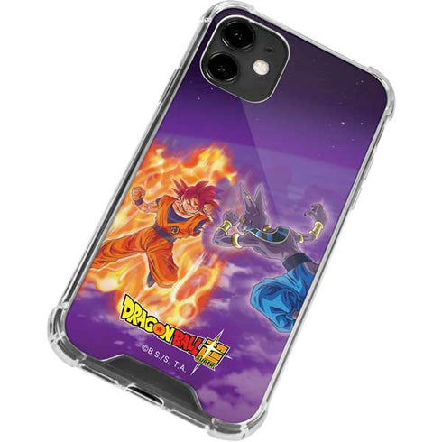 Dragon Ball Super Goku vs Beerus iPhone 12 Clear Case
