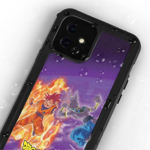 Dragon Ball Super Goku vs Beerus iPhone 12 Mini Waterproof Case