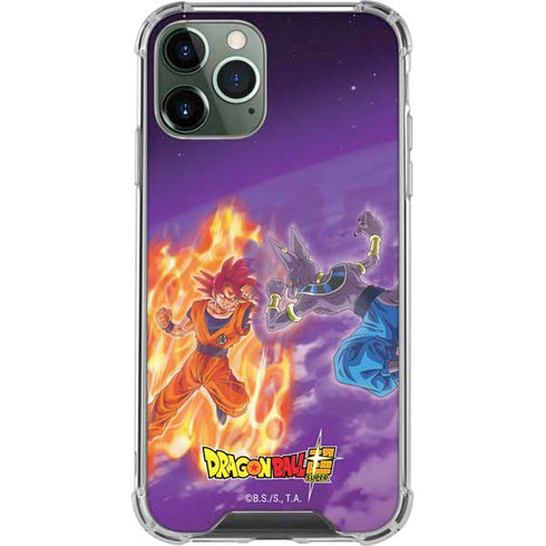 Dragon Ball Super Goku vs Beerus iPhone 12 Pro Clear Case
