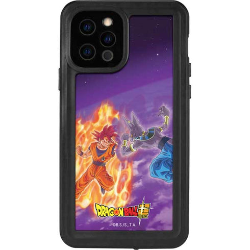 Dragon Ball Super Goku vs Beerus iPhone 12 Pro Waterproof Case