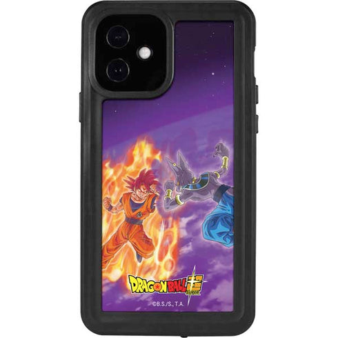 Dragon Ball Super Goku vs Beerus iPhone 12 Waterproof Case