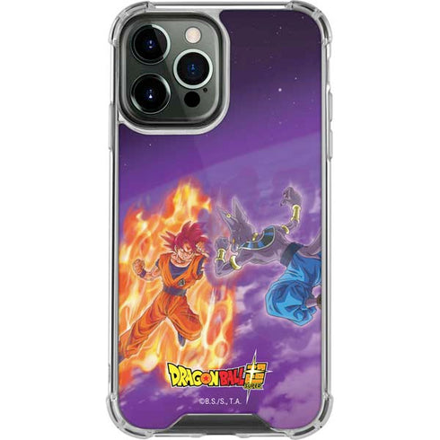 Dragon Ball Super Goku vs Beerus iPhone 13 Pro Max Clear Case