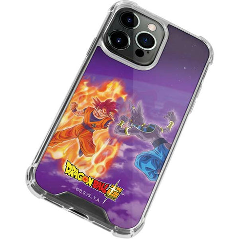 Dragon Ball Super Goku vs Beerus iPhone 13 Pro Max Clear Case
