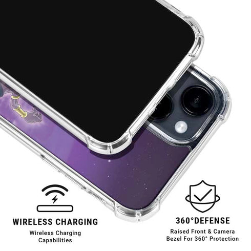 Dragon Ball Super Goku vs Beerus iPhone 14 Plus Clear Case