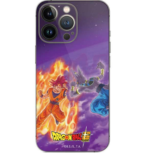 Dragon Ball Super Goku vs Beerus iPhone 14 Pro Skin