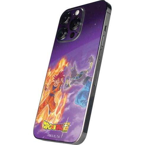 Dragon Ball Super Goku vs Beerus iPhone 14 Pro Skin