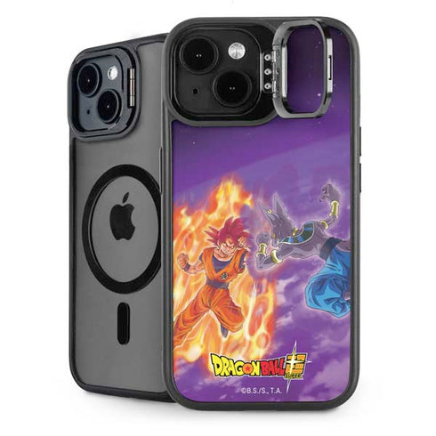 Dragon Ball Super Goku vs Beerus iPhone 15 Plus Kickstand Case