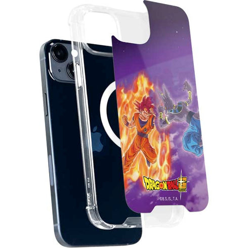 Dragon Ball Super Goku vs Beerus iPhone 15 Plus MagSafe Case