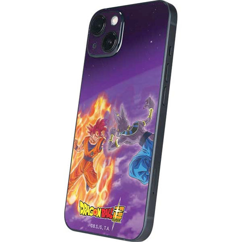 Dragon Ball Super Goku vs Beerus iPhone 15 Plus Skin