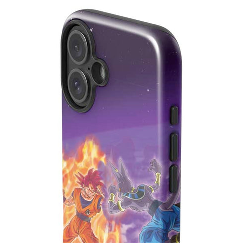 Dragon Ball Super Goku vs Beerus iPhone 16 Plus Impact Case