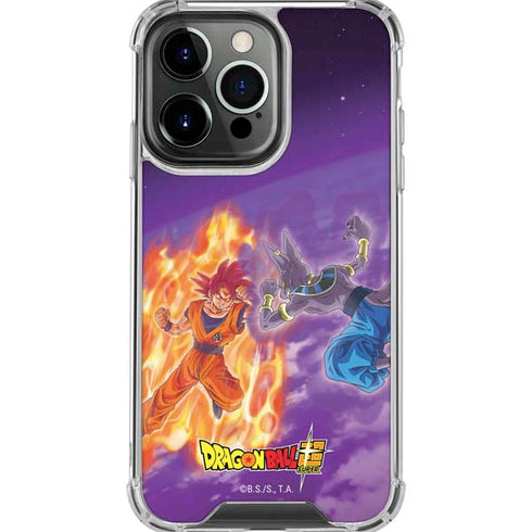 Dragon Ball Super Goku vs Beerus iPhone 16 Pro Max Clear Case