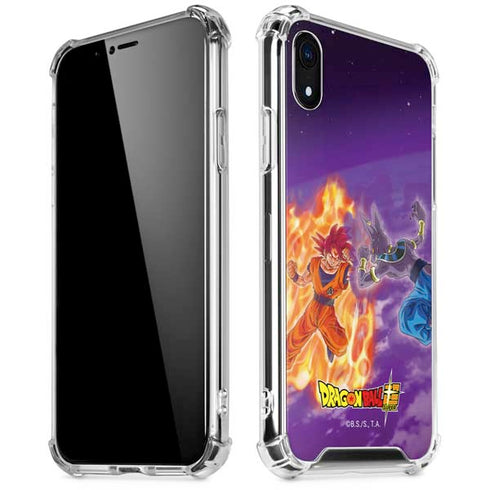 Dragon Ball Super Goku vs Beerus iPhone XR Clear Case
