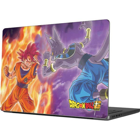 Dragon Ball Super Goku vs Beerus Apple MacBook Pro 14-inch Skin