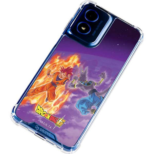 Dragon Ball Super Goku vs Beerus Moto G 5G (2024) Clear Case