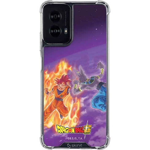 Dragon Ball Super Goku vs Beerus Moto G Power 5G (2024) Clear Case