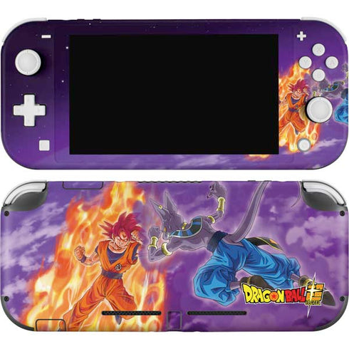 Dragon Ball Super Goku vs Beerus Nintendo Switch Lite Skin