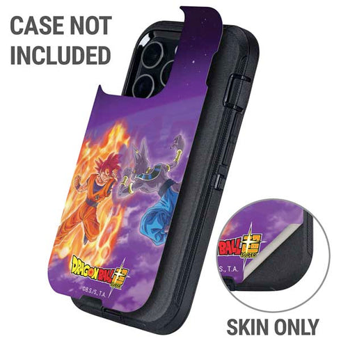 Dragon Ball Super Goku vs Beerus Otterbox Defender iPhone Skin