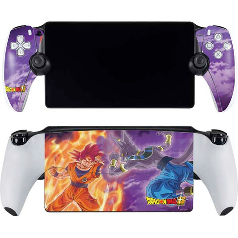 Dragon Ball Super Goku vs Beerus PlayStation Portal Remote Player Skin