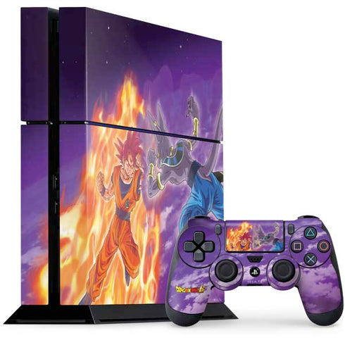 Dragon Ball Super Goku vs Beerus PS4 Console and Controller Bundle Skin