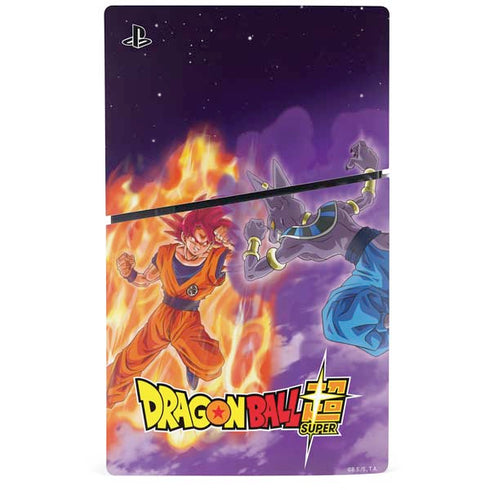 Dragon Ball Super Goku vs Beerus PS5 Slim Digital Edition Console Skin