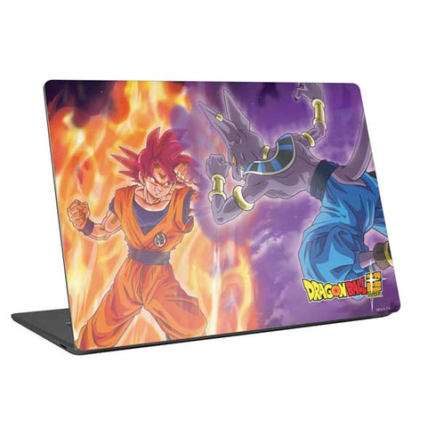 Dragon Ball Super Goku vs Beerus Universal Laptop 16.6in (13.4 x 9.7in) Skin