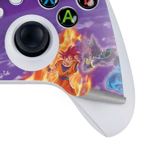 Dragon Ball Super Goku vs Beerus Xbox Series S Controller Skin