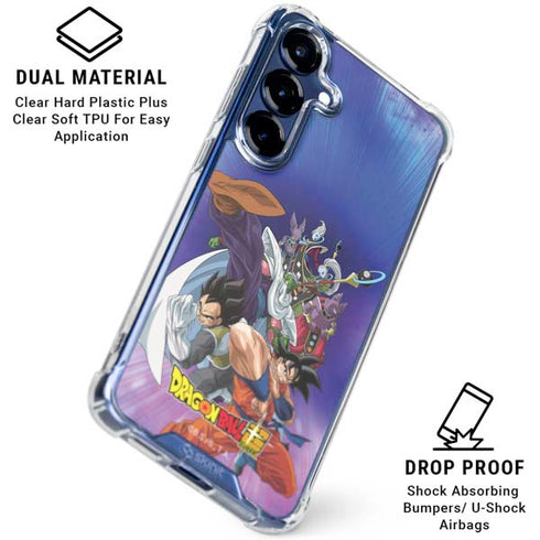 Dragon Ball Super Group Galaxy S25 Plus Clear Case