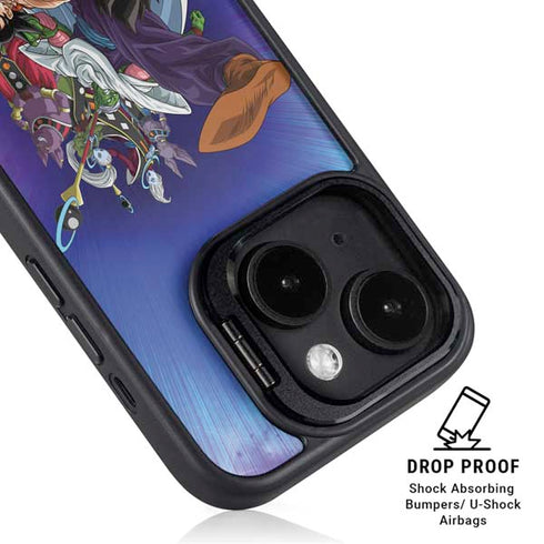 Dragon Ball Super Group iPhone 15 Plus Kickstand Case