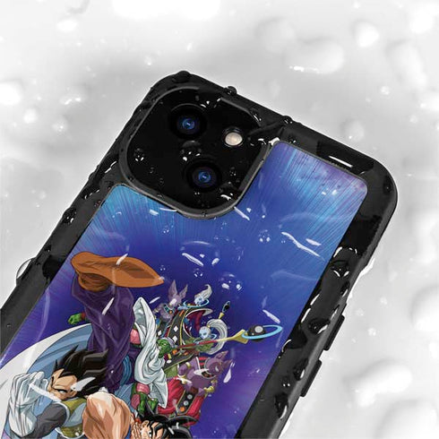 Dragon Ball Super Group iPhone 15 Plus Waterproof Case