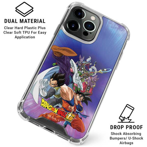 Dragon Ball Super Group iPhone 15 Pro Clear Case
