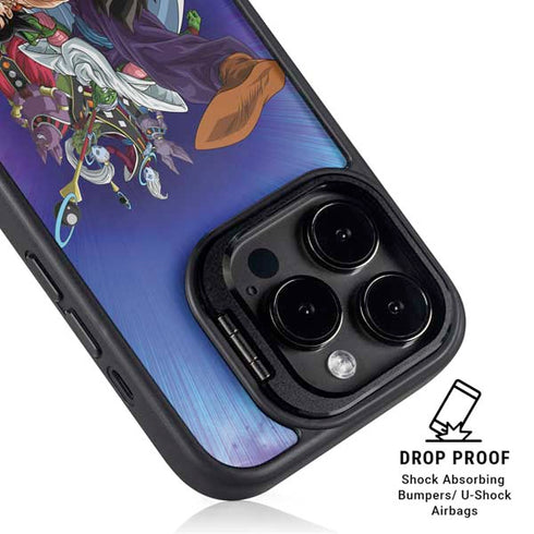 Dragon Ball Super Group iPhone 15 Pro Kickstand Case