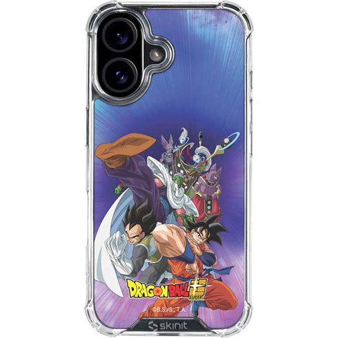 Dragon Ball Super Group iPhone 16 Plus Clear Case
