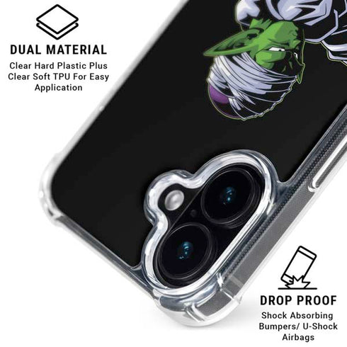 Dragon Ball Super Piccolo iPhone 16 Plus Clear Case