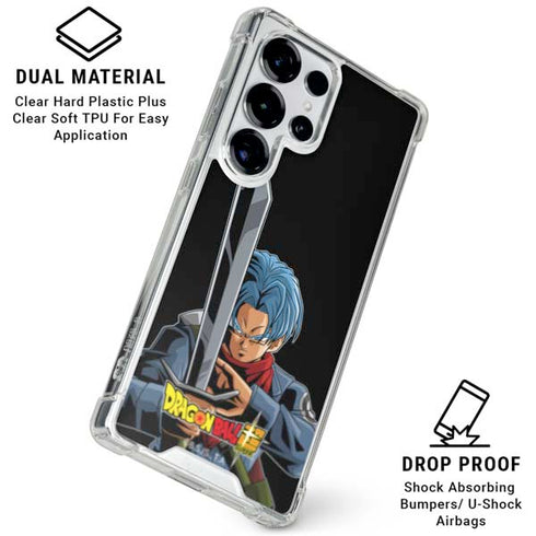 Dragon Ball Super Trunks Portrait Galaxy S25 Ultra Clear Case