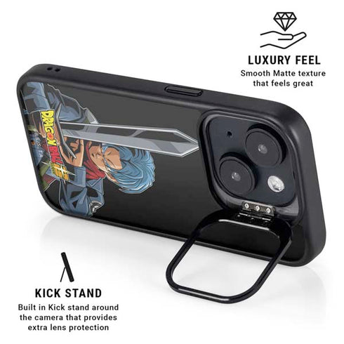 Dragon Ball Super Trunks Portrait iPhone 14 Plus Kickstand Case