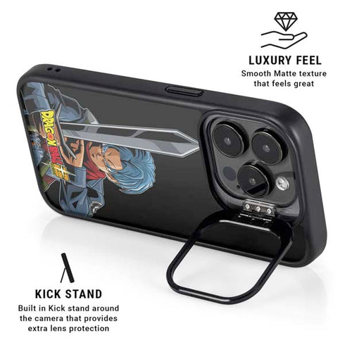 Dragon Ball Super Trunks Portrait iPhone 14 Pro Kickstand Case
