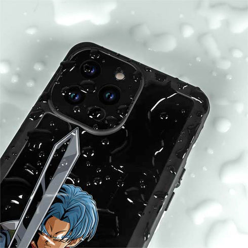 Dragon Ball Super Trunks Portrait iPhone 14 Pro Max Waterproof Case