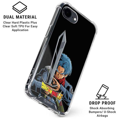 Dragon Ball Super Trunks Portrait iPhone 16e Clear Case