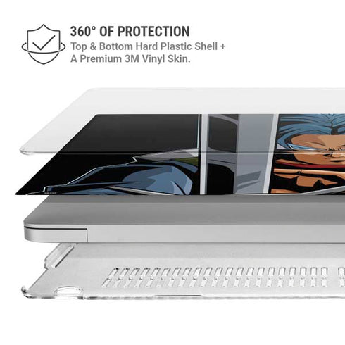 Dragon Ball Super Trunks Portrait MacBook Pro 14in (2021-24) Case plus Skin