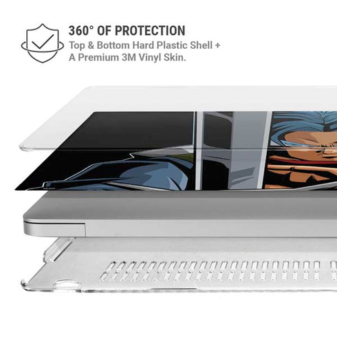 Dragon Ball Super Trunks Portrait MacBook Pro 16in (2021-25) Case plus Skin