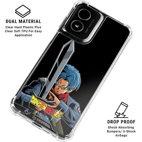 Dragon Ball Super Trunks Portrait Moto G Power 5G (2024) Clear Case