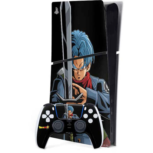 Dragon Ball Super Trunks Portrait PS5 Slim Digital Edition Bundle Skin