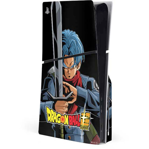 Dragon Ball Super Trunks Portrait PS5 Slim Disk Console Skin