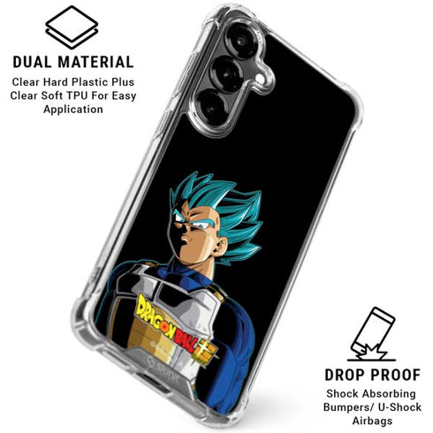 Dragon Ball Super Vegeta Galaxy S26 Plus Clear Case