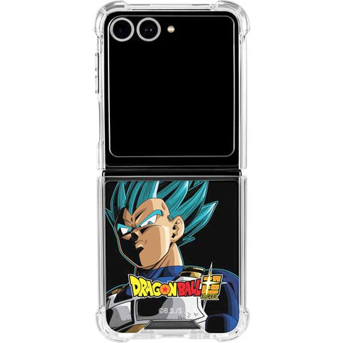 Dragon Ball Super Vegeta Galaxy Z Flip7 Clear Case