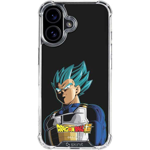 Dragon Ball Super Vegeta iPhone 16 Plus Clear Case