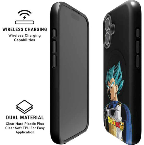 Dragon Ball Super Vegeta iPhone 16 Plus Magsafe Impact Case