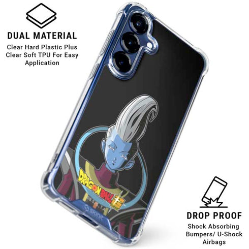 Dragon Ball Super Whis Portrait Galaxy S25 Clear Case