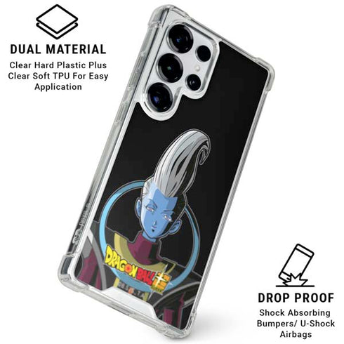 Dragon Ball Super Whis Portrait Galaxy S25 Ultra Clear Case