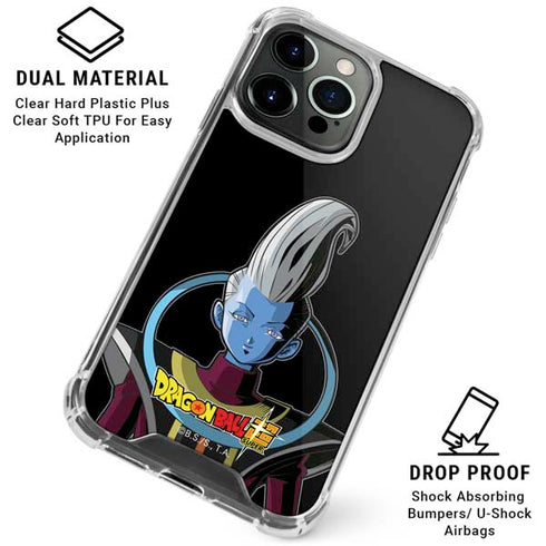 Dragon Ball Super Whis Portrait iPhone 16 Pro Max Clear Case